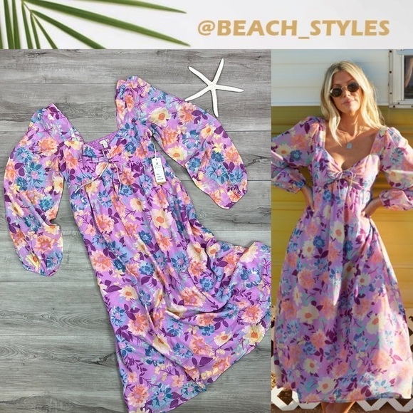 🔆BILLABONG🔆 PARADISE LOVE MAXI DRESS - Picture 1 of 16